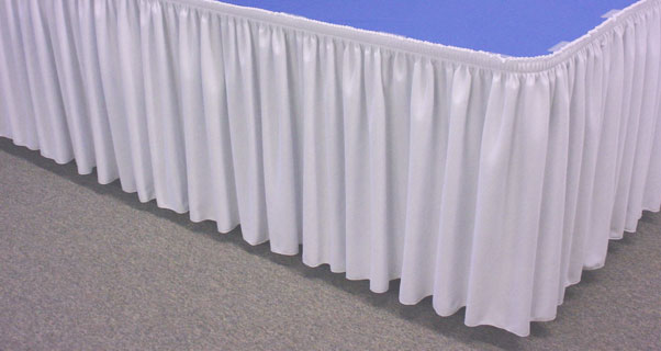 Shirred Pleat Table Skirting